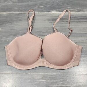 Soma Bra 32DD Lightly Lined‎ Perfect Coverage Underwire T-Shirt Bra Rose Beige